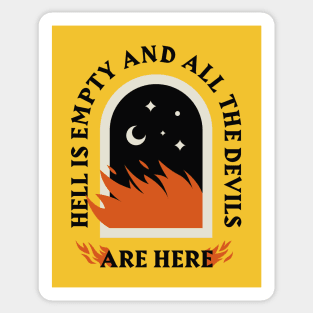 Hell Is Empty Sticker